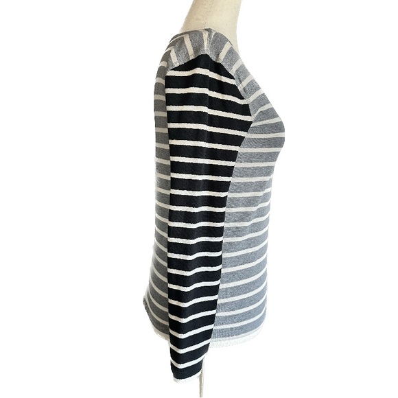 J. Crew Striped Cotton Boatneck Shirt - Picture 3 of 7